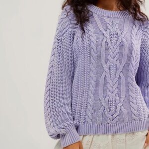EUC Free People Frankie Cable Knit Sweater